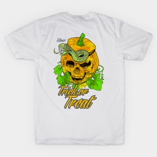 Trick or Treat on White T-Shirt